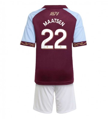 Aston Villa Ian Maatsen #22 Hjemmebanetrøje Børn 2025-26 Kortærmet (+ Korte bukser)